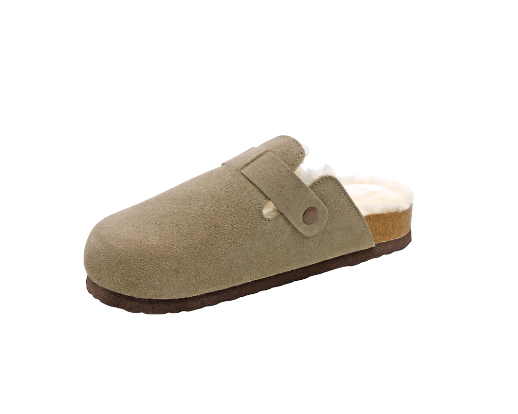 148 | Clogs de Camurça Forradas com Pelo