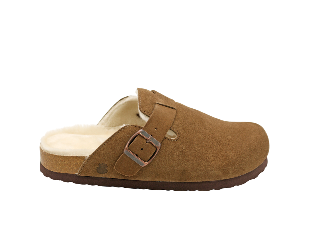 148 | Clogs de Camurça Forradas com Pelo