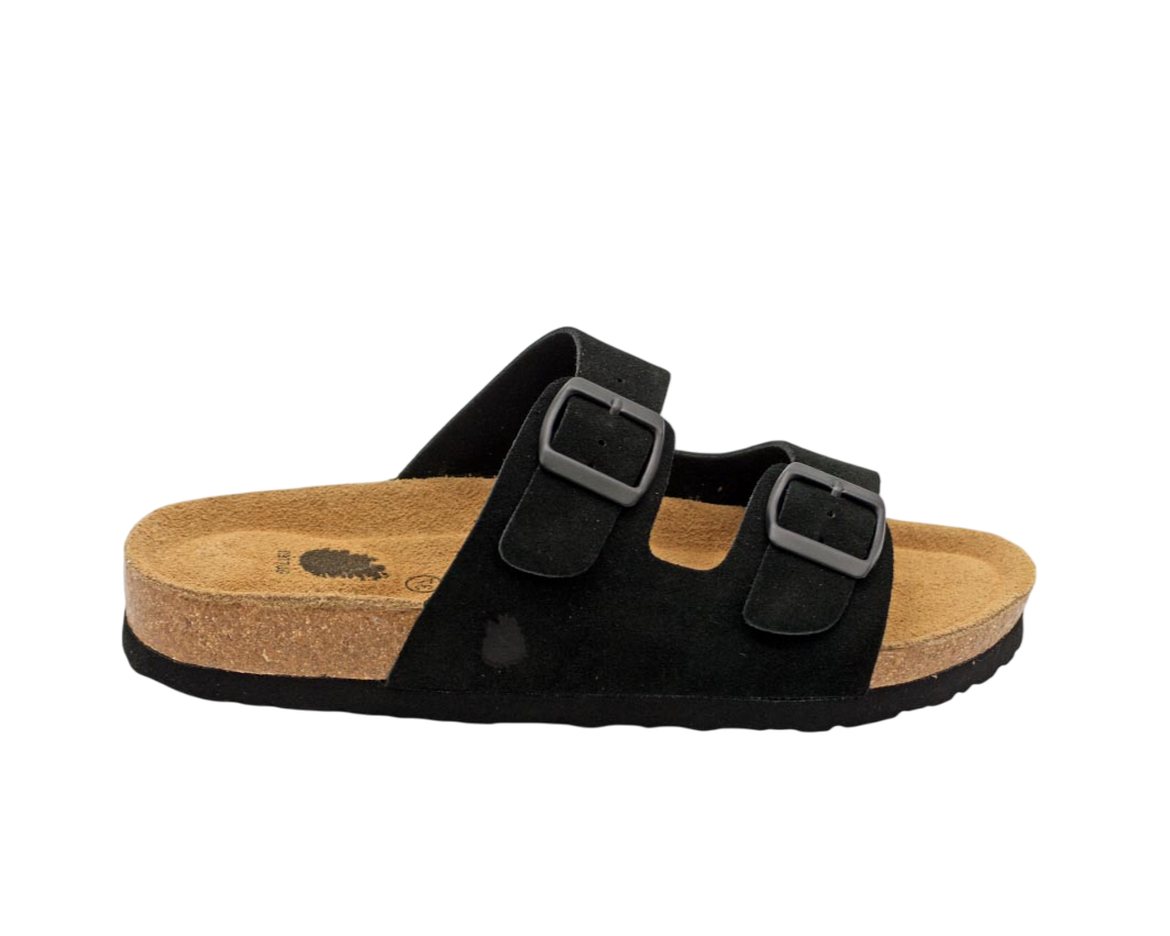 3020 | Chinelo de camurça com duas fivelas