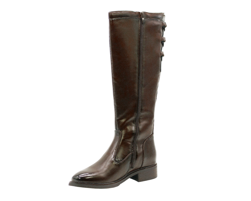 184 | Bota Cavaleira Cano Alto com Fivelas Decorativas