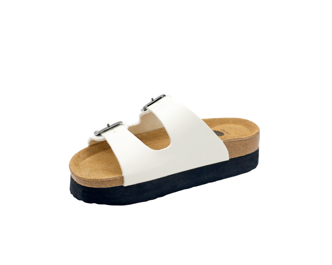 3015 | Chinelo de duas fivelas com plataforma