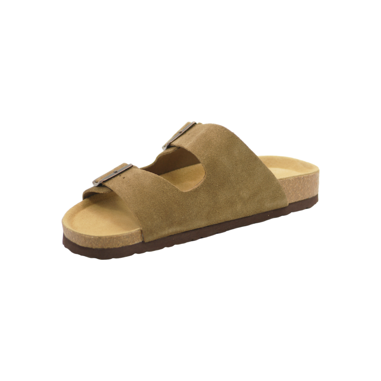 3020 | Chinelo de camurça com duas fivelas