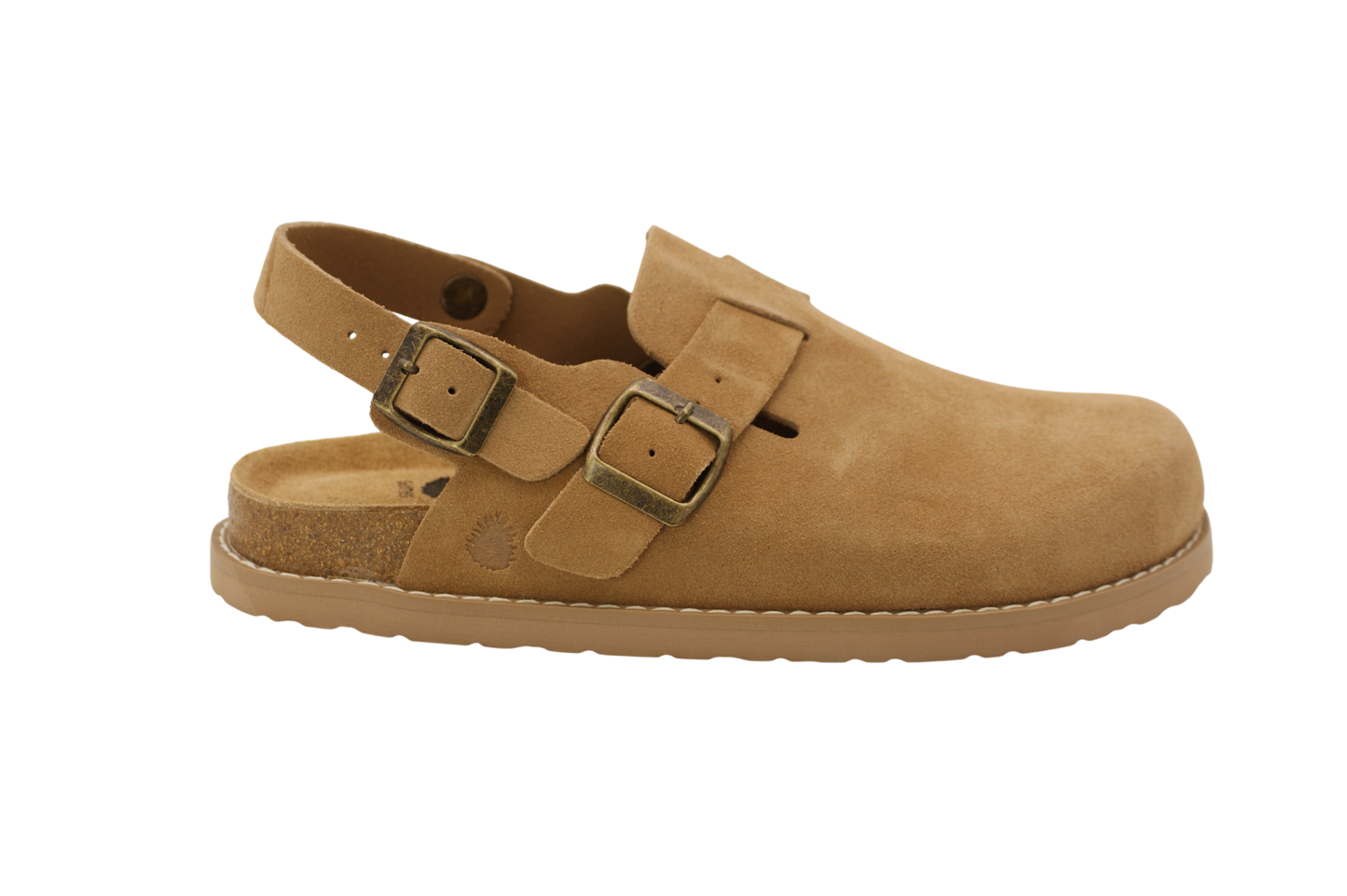 3122 | Clogs de camurça com fivelas