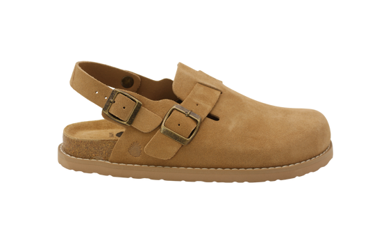 3122 | Clogs de camurça com fivelas