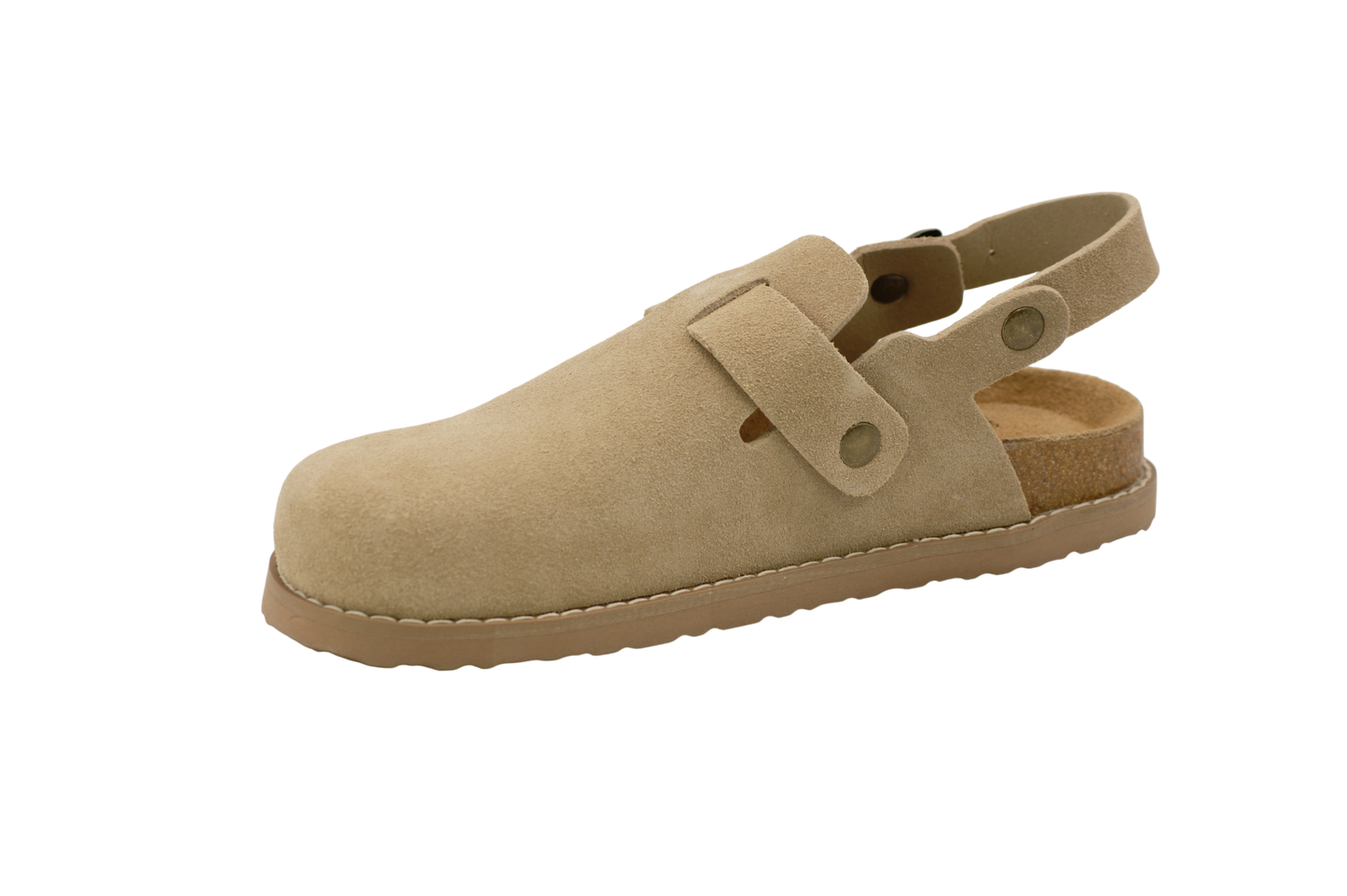 3122 | Clogs de camurça com fivelas