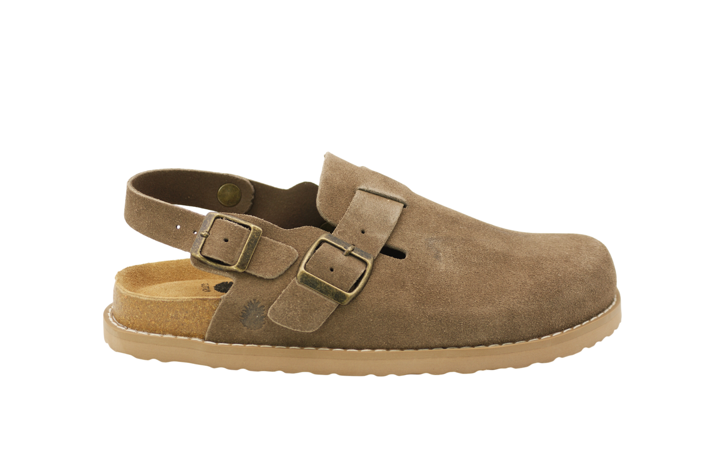 3122 | Clogs de camurça com fivelas