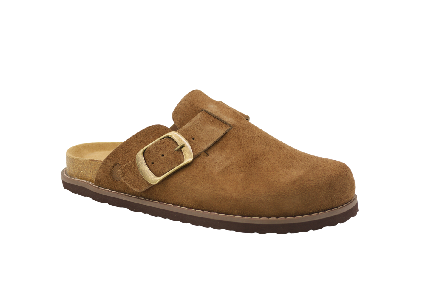 3123 | Clogs de camurça com fivela