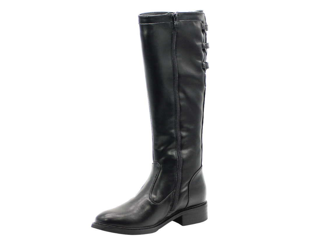 184 | Bota Cavaleira Cano Alto com Fivelas Decorativas