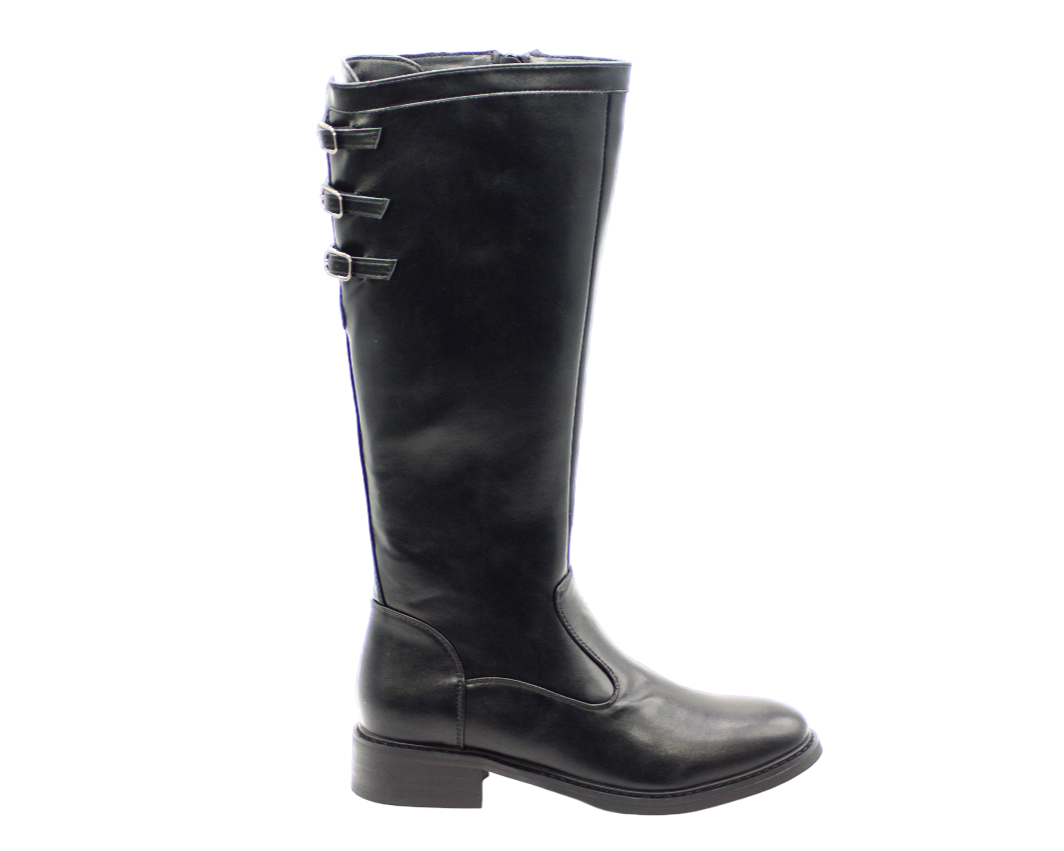 184 | Bota Cavaleira Cano Alto com Fivelas Decorativas