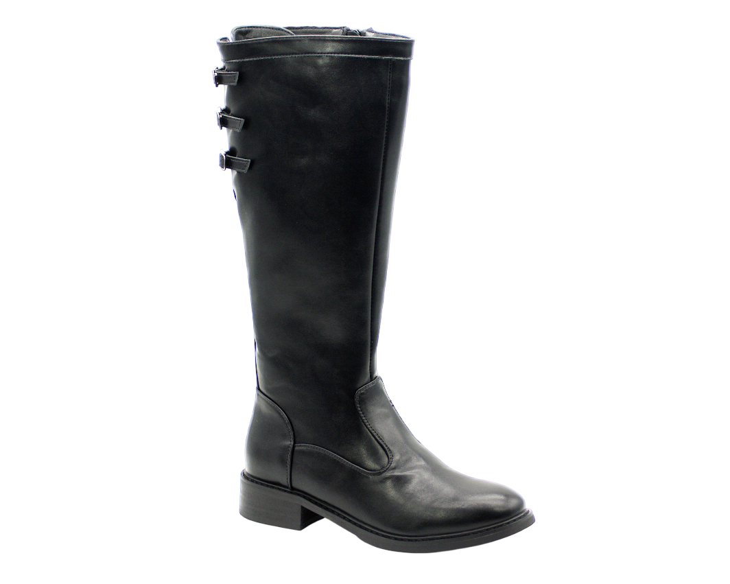 184 | Bota Cavaleira Cano Alto com Fivelas Decorativas