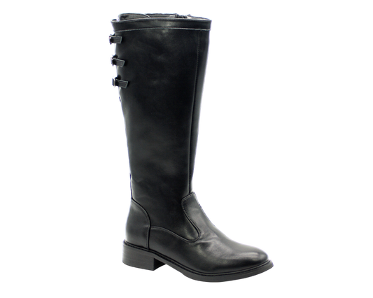 184 | Bota Cavaleira Cano Alto com Fivelas Decorativas