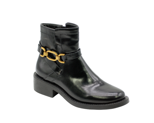 167 | Bota com Aplique Dourado