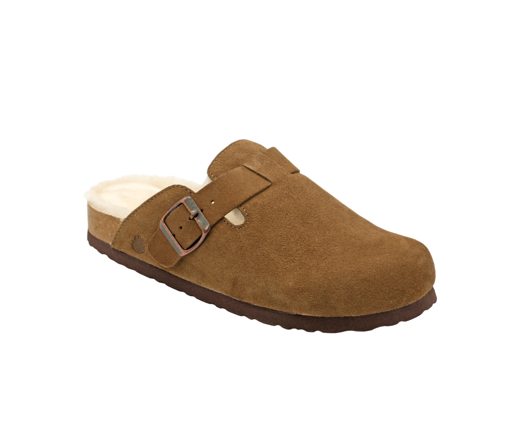 148 | Clogs de Camurça Forradas com Pelo