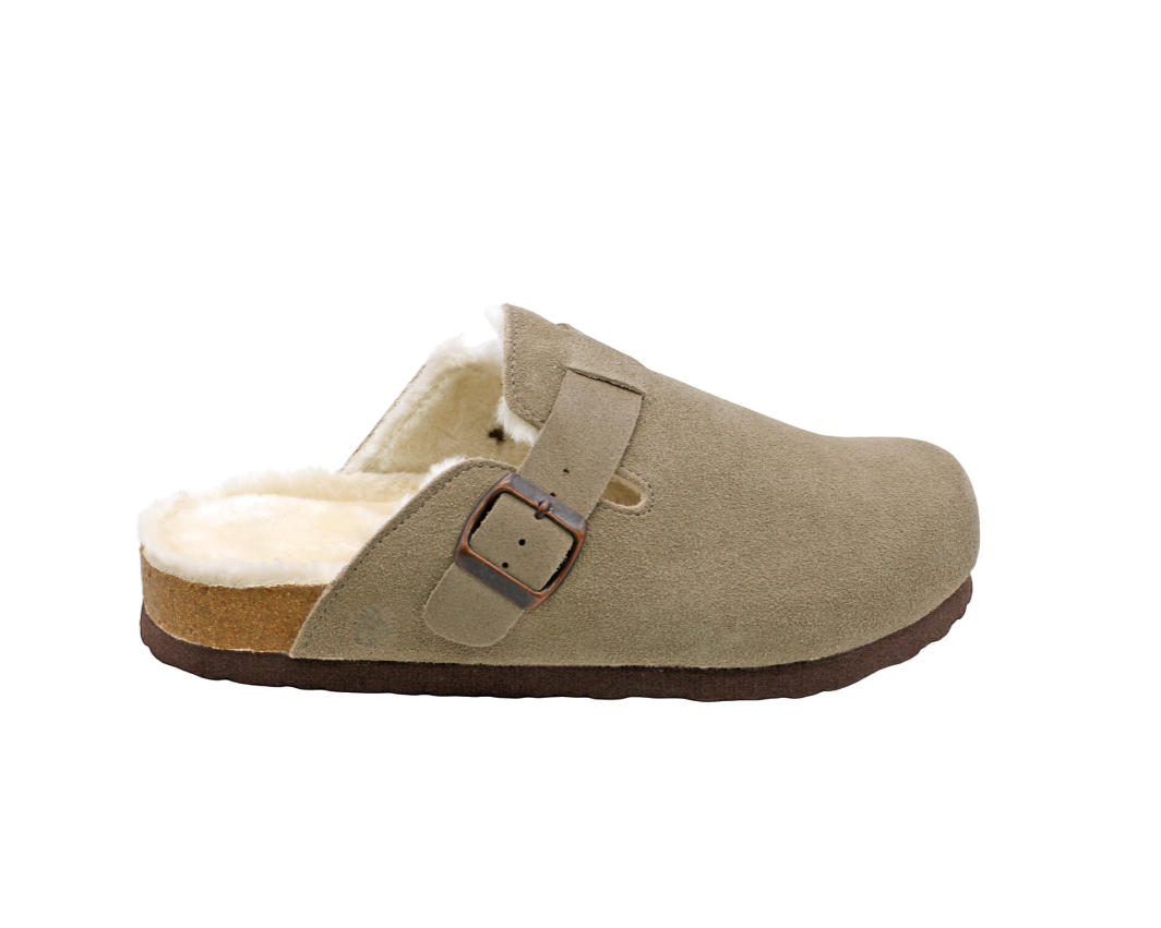 148 | Clogs de Camurça Forradas com Pelo