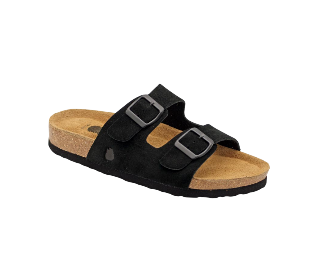 3020 | Chinelo de camurça com duas fivelas