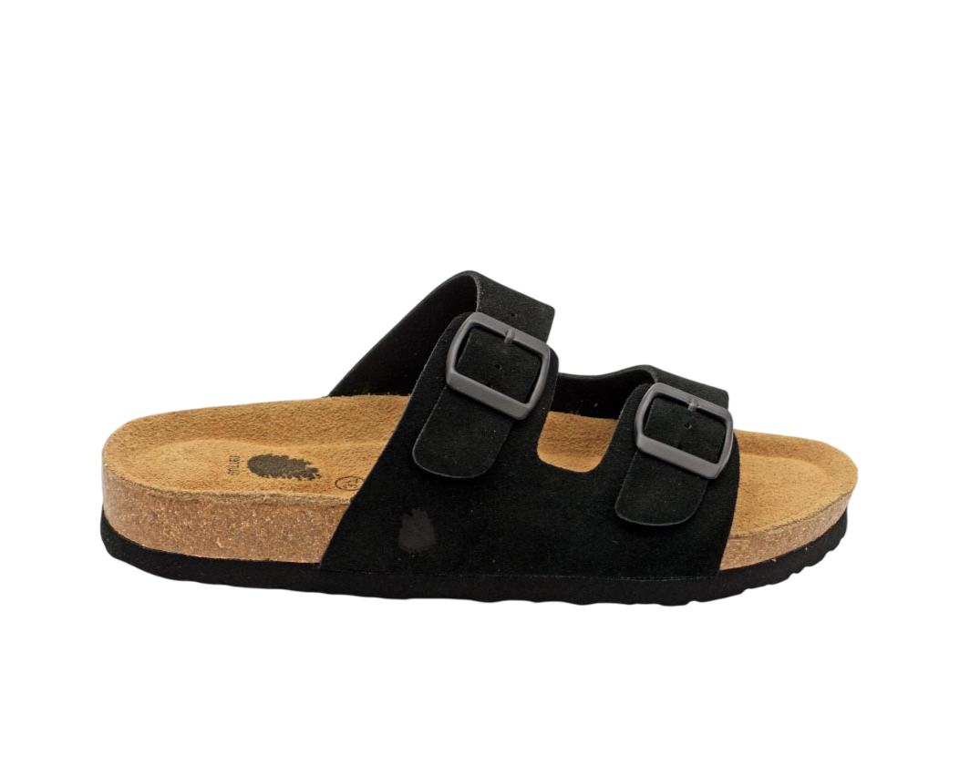 3020 | Chinelo de camurça com duas fivelas