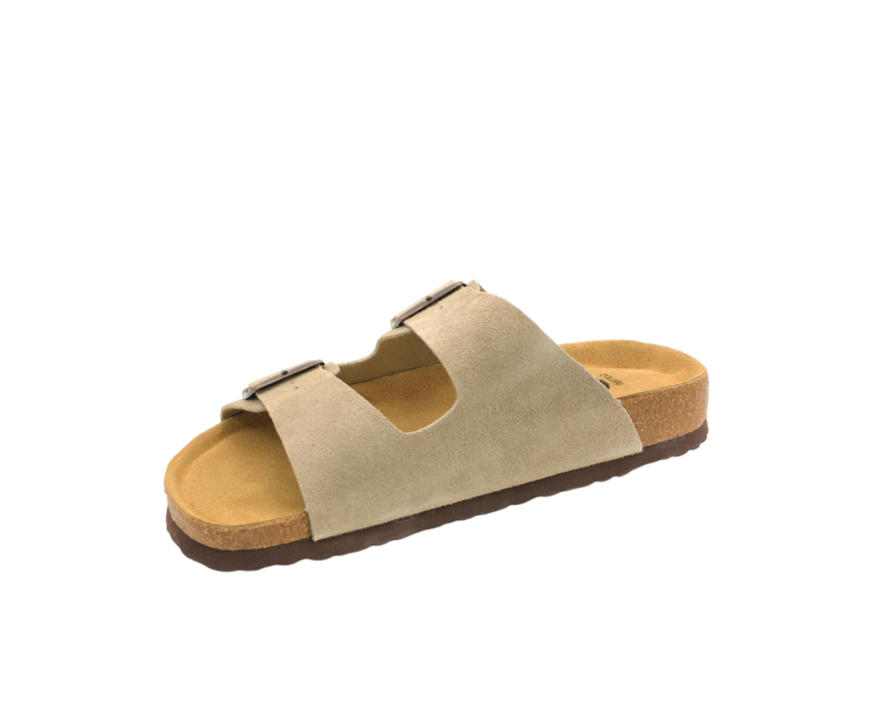 3020 | Chinelo de camurça com duas fivelas