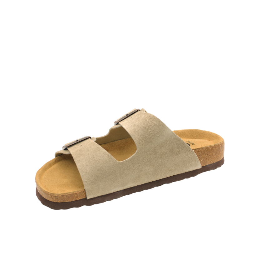 3020 | Chinelo de camurça com duas fivelas